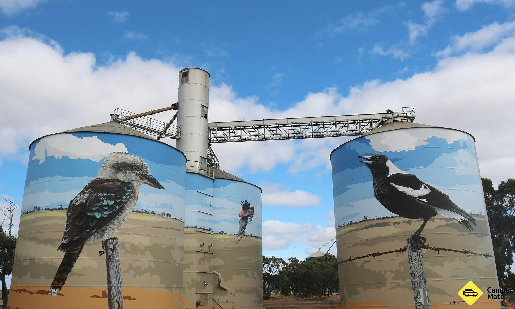 Where to see Silo Art between Adelaide and Melbourne